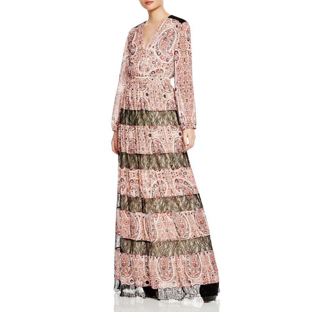Alice and Olivia Daren Paisley Print Maxi Dress Size: S | US 4 #7998